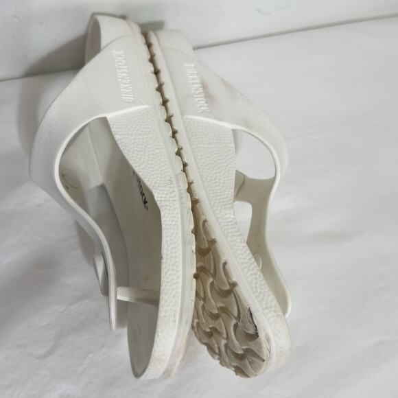 Birkenstock White Gizeh Eva Thong Sandals Size 5 - Picture 5 of 9